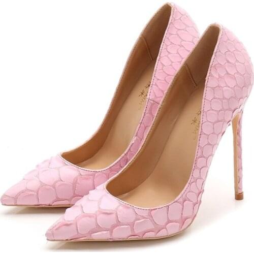 Free shipping fashion women Pumps lady Pink printed Pointy toe high heels shoes size33-43 12cm 10cm 8cm bride Stiletto heeled