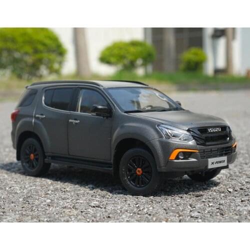 1/18 Scale ISUZU MU-X SUV 2018 Grey Diecast Car Model Toy Collection Gift Toy