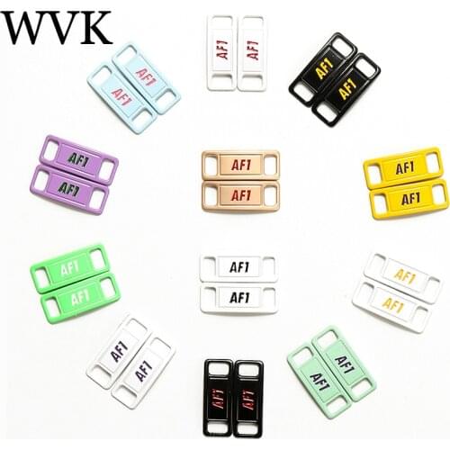 2PCS New Shoelaces Buckle Color Matching AF1 Shoe Decorations Sneaker Kits Metal Lace Buckle Sports Metal Kits Shoe Accessories