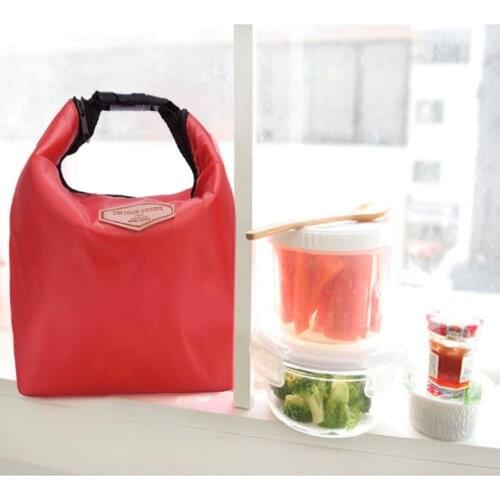 2020 Fashion Lunch Bag New Tote Portable Insulated Pouch Cooler Waterproof Food Storage Bag Red For Women Men Kid