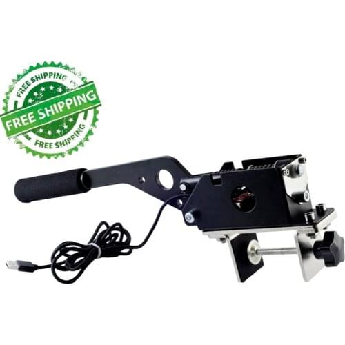 Free shipping SIM USB Handbrake Clamp PC Windows for Sim Racing Games G25 G27 G29 T500 FANATECOSW Dirt Rally PC Parts Handbrake