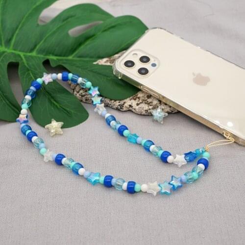 Go2Boho 2021 Chain For Phone Case Charm Beads Strap Mobile String Accessories Pendant Star Chains Telephone Lanyard Jewelry