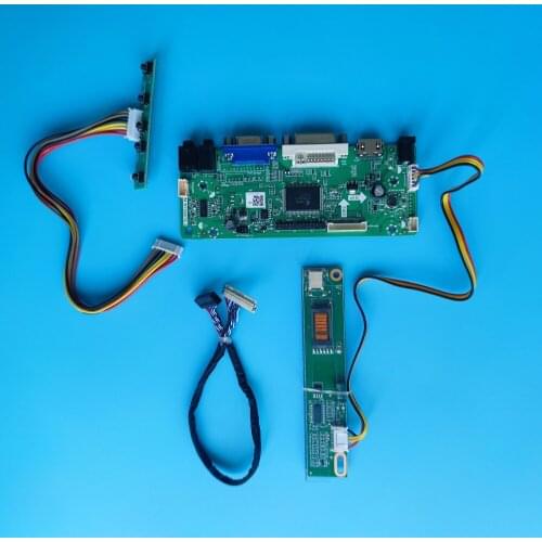 Kit for L141X1-1VGA Signal Screen Driver 20pin 1024X768 Display Panel DVI HDMI 1 lamps LVDS Controller board 14.1"