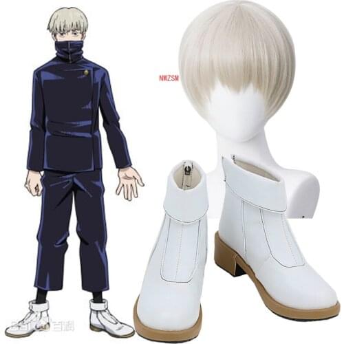 Toge Inumaki Cosplay Jujutsu Kaisen Cosplay boots Short Christmas Wigs Cosplay Anime Wigs Jujutsu Kaisen Toge Inumaki Shoes New
