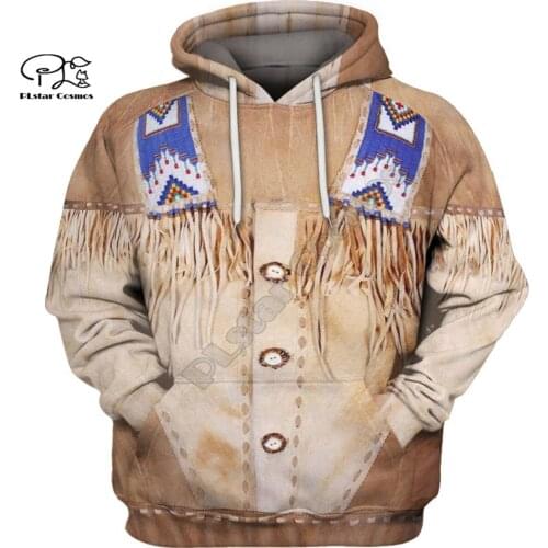 Indian style cosplay costume 3d Printed hoodies Harajuku Fashion Hooded Sweatshirt zip hoodies women for men dropshipping