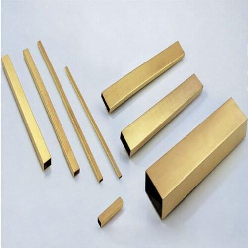 2pcs 300mm long H63 brass square tube hollow pipe quartet brassiness duct 5mm 6mm 8mm 10mm 12mm 14mm 16mm 18mm 20mm 22mm 25mm
