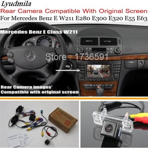 Lyudmila For Mercedes Benz E W211 E280 E300 E320 E55 E63 / Car Rear View Reverse Camera Sets / RCA & Original Screen Compatible