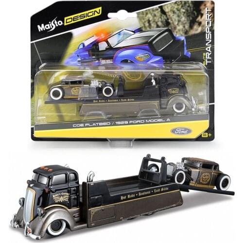 Maisto 1:64 DESIGN ELITE TRANSPORT 1929 Ford Model A Transport Die-casting car model collection gift toy boys