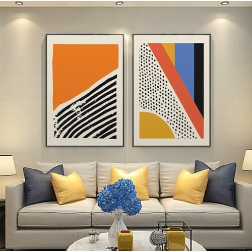 Minimalist Geometric Abstract Line Canvas Painting Wall Art Picture Poster and Print for Living Room Modern Home Interior Decor