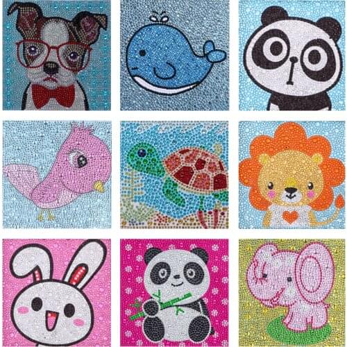 5D Diy Diamond Painting Cross Ctitch Kits child manual Diamond Mosaic Embroidery animals Painting crystal drill Home gift