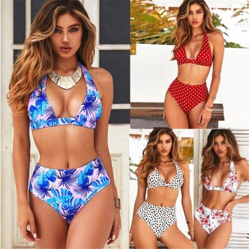 2021 New Bikinis Women Swimsuit High Waist Bathing Suit Swimwear Push Up Bikini Set Beach Wear Biquini Monokini Mujer