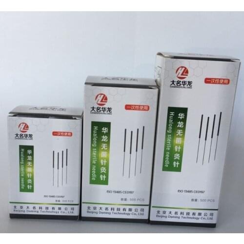 New 5000pcs/10box Hualong Disposable Acupuncture Needles 10 needle one tube 0.17/0.16/0.18/0.20/0.25/0.30/0.35mm