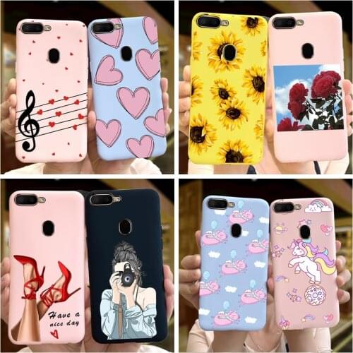 New Printed Case For OPPO A5S AX5S A7 2018 A7N AX7 A12 Case Colored Silicone Soft Back Cover For Oppo A5s A 5s CPH1909 Funda