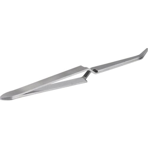 Health and Beauty 1pc Bent Cross Lock Tweezer Self Close Holding Tweezer DIY Jewelry Hobby Craft Tool 2018 Oct10