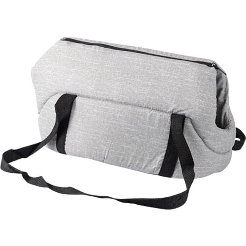 Casual Soft Double Shoulder Kitten Carrying Bag Outdoor Pet Cat Carrier Cozy Carrying Handbag Portable Sling Transport