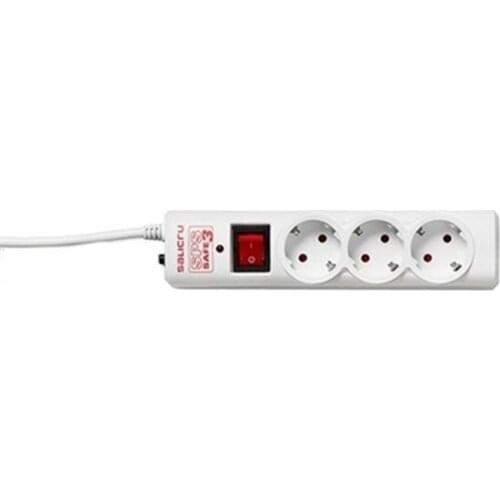 Schuko 3-socket plugboard with power switch Salicru 680BA-01