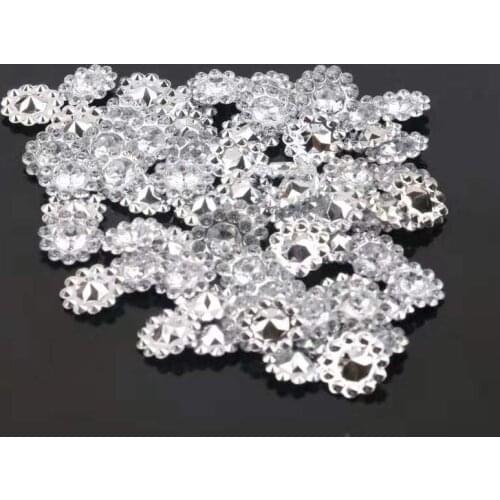 200pcs Claw Rhinestones Sun Flower Sharpback Sewing Rhinestones Shiny Crystals Stones Gold Base Sew On Rhinestones For Clothes