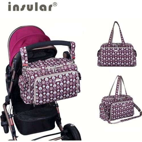 Insular Large Baby Organizer Nappy Bags Maternity Bags For Mom Baby Cart Pocket Stroller Diaper Handbag Bolsa Maternidade Bag