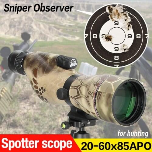 E.T Dragon 20~60X85ED Spotting Scope ED Glass Eyepiece Scope Powerful 20~60X85 Zoom Telescope for Bird-watching Moon GZ26-0027
