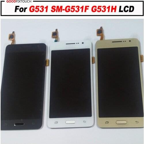 High quality For Samsung Galaxy Grand Prime G531 G531F SM-G531F G531H LCD display+Touch Screen Digitizer Assembly + home button