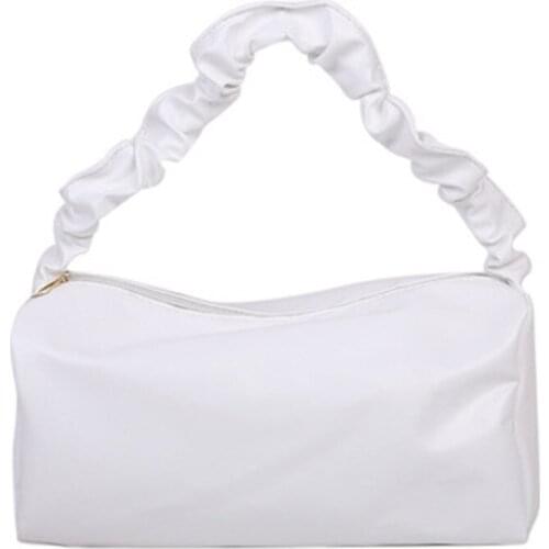 2021 Summer Pleated Handlebags For Women PU Cloud Bags Leisure Armpit Bag Shopping Shoulder Bags Dumpling Handbag Female