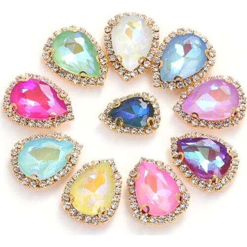 Pipatian 10 Pcs Flatback Beads for Needlework Sewing on Rhinestone Mocha Fluorescence Crystal Clothes Decorative Stickers