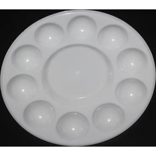 11 Grids 17cm/6.69\" Paint Tray Plastic Palettes Easy Cleaning Professional Art Painting Kids DIY Craft Accessory F3ME
