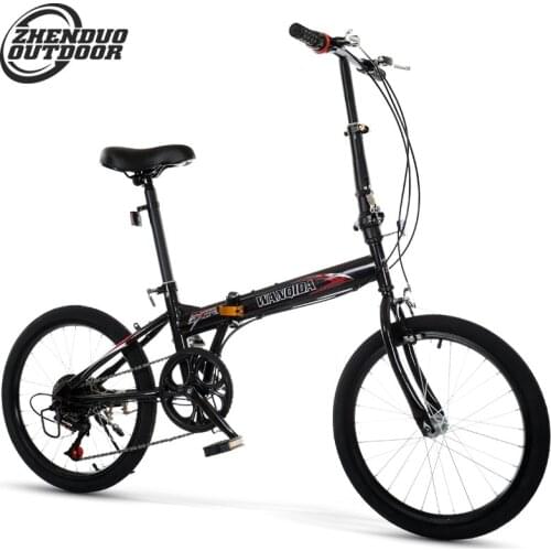 16 inch folding variable speed bicycle for female and male adult students cycling ultralight portable folding recreational bike