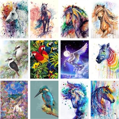 5d Diy Diamond Painting New Product Animal Horse Cross Stitch Embroidery Bird Home Decoration Holiday Gift