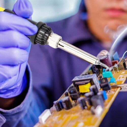 Electric Soldering Iron Temperature Control Low Energy Consumption Adjustment EU Plug Welding Iron Pen Circuit Board Maintenance