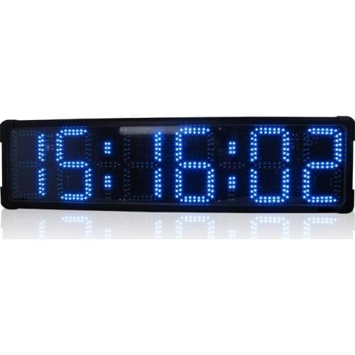 8" Single-sided outdoor waterproof race timer led digital count up timer electronic countdown clock