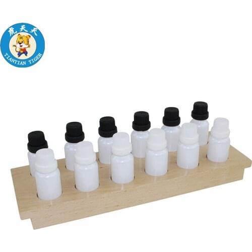 Montessori Sensory Wooden Toys Educational Material For Children Smelling Boxes 6 Pairs