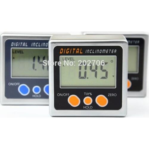 Digital bevel box mini digital protractor angle meter ruler Level Gauge Magnetic Base plastic digital inclinometer magnet level