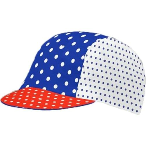 Classic Blue White Red Spot Cycling Caps XIMATT Polyester Quick Dry Sports Mens Headdress Absorb Sweat Anti-UV Bandana Bike Hat
