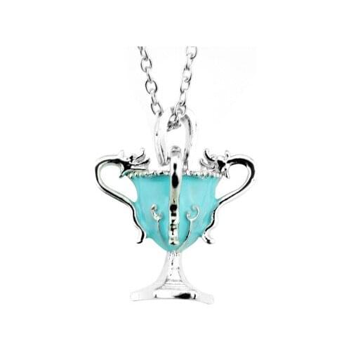 Harri the Goblet of Fire Cup Trophy Necklace Toys Potter Triwizard Tournament Pendant Dragon Wizard World Action Figure