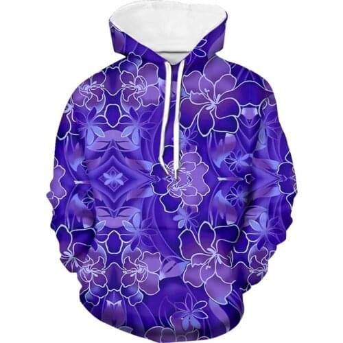 MOQ 1 Hoodies Polynesian Hawaii Pattern Women Sweatshirts Casual Hoodies Custom print fashion loose long sleeve Top Hoodie