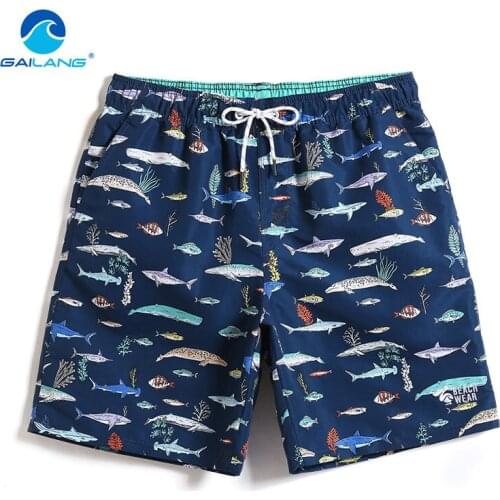 Gailang Brand Mens Casual Swim Shorts Beach Wear Swimwear Men Boardshorts Jogger Trunks 2020 Quick Dry Board Short Man Swimsuits