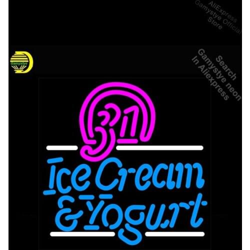 Baskin Robins 31 Flavors Neon Sign Ice Cream neon Light Sign galss Crown Roya Sign Glass Display Boards coors light neon sign