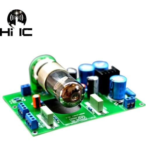 Lastest 6N8P(6H8C 6SN7) Vacuum Valve Tube Pre-Amplifier Stereo HiFi Preamp Board Free Shipping