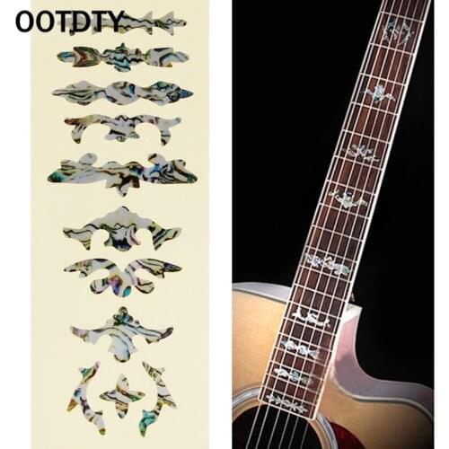 OOTDTY Thin Inlay Sticker Fretboard Decals Marker DIY For Electric Acoustic Guitar