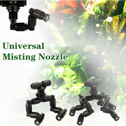 Adjustable Universal Spray Misting Nozzle Garden Greenhouse Irrigation Sprinkler Aquarium Reptile Humidity Nebulizer