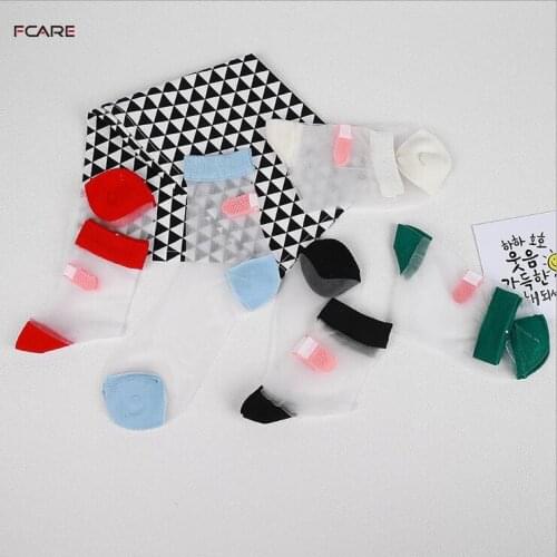 10PCS=5 pairs Spring and summer fashion section lady 's wound glass socks