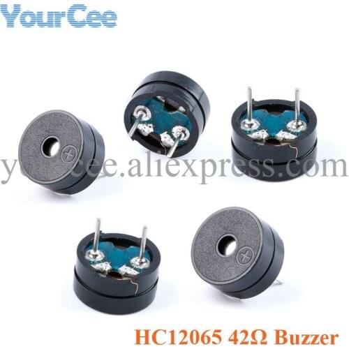 5pcs HC12065 42Ω Electromagnetic Buzzer Passive Buzzer Speaker Split 12*6.5MM 12*6.5MM 42ohms