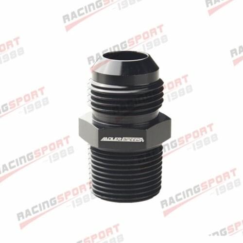 AN-12 AN12 12AN To 3/4'' NPT Straight Adapter Pipe Fuel Oil Fitting Black