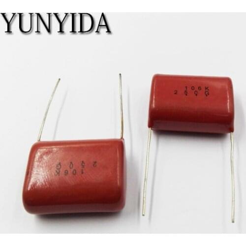 Free Shipping 5pcs, CBB 106J 250V 10UF Metallized Film Capacitor 10UF