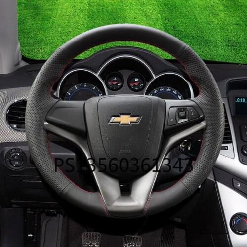 For Chevrolet steering wheel cover Cruze Captiva Equinox malibu XL Onix Sail 3 TRAX hand-sewn grip cover