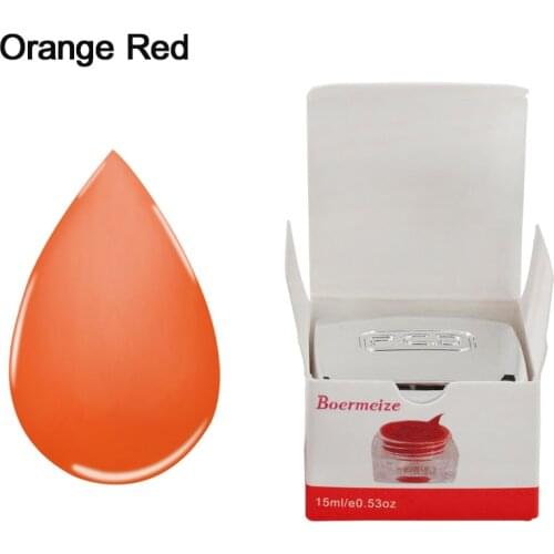 Tattoo Ink Orange Red PCD Pigment Microblading Lip Permanent Makeup for Tattoo Machine Pen Ink Cups Long-lasting Cosmetic Tools