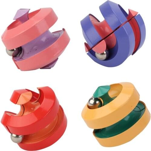 Kids Pinball Track Gyro Decompression Gyro Toy Track Spinner Ring Finger Relieve Stress Educational Gift Decompression Toys