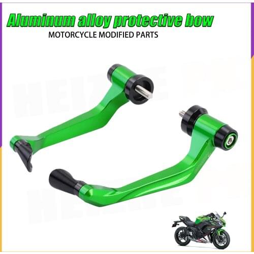 For KAWASAKI Z250 Z400 Ninja400 Motorcycle CNC Handlebar Grips Guard Brake Clutch Levers Guard Protector