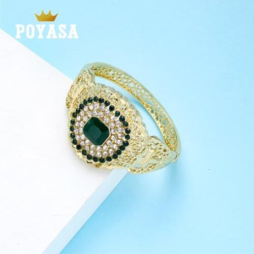 2020 AUG gold color bracelet Moroccan women wedding charm gold color color stone bracelet